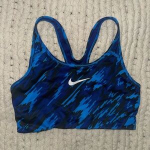 Nike Women's Camo Blue Sports Bra